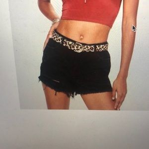Missguided NWT tall anarchy busted denim shorts